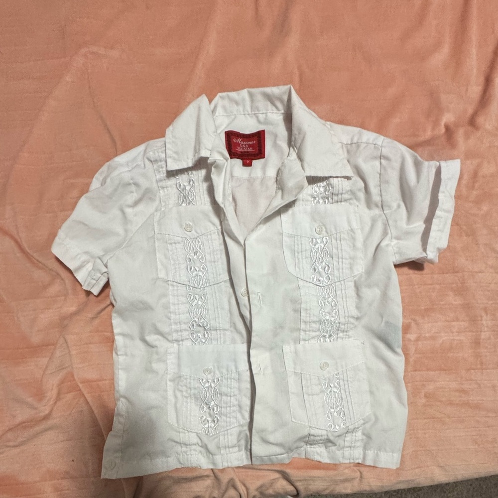 Kids Guayabera Shirt – Maximos USA Yucatán (Size 7)